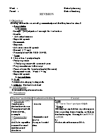 Giáo án Tiếng Anh 9 - Week 1, Period 1+2 - Nă