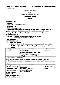 Giáo án Tiếng Anh 9 - Week 23 - Phạm Hồng Phư