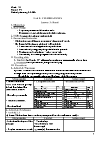 Giáo án Tiếng Anh Lớp 9 - Week 25 - Năm học 2