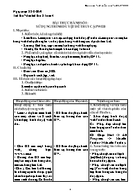 Giáo án Tin học 9 - Tiết 7+8, Bài thực hành s