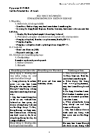 Giáo án Tin học 9 - Tiết 9+10, Bài thực hành
