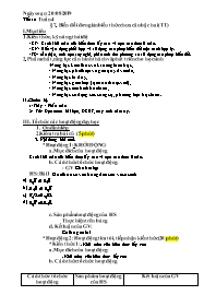 Giáo án Toán 8 (Đại số) - Tuần 4 - Năm học 20