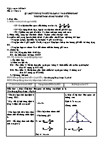 Giáo án Toán 8 - Tiết 2, Bài 1: Một số hệ thứ