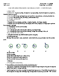 Giáo án Toán 9 - Chuyên đề: Đường Tròn