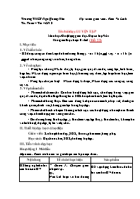 Giáo án Toán 9 (Đại số) - Tuần 12 - Năm học 2