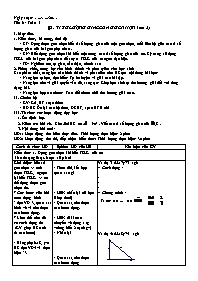 Giáo án Toán 9 (Hình học) - Tuần 5