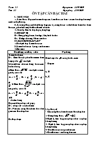 Giáo án Toán 9 - Tuần 11 - Năm học 2019-2020