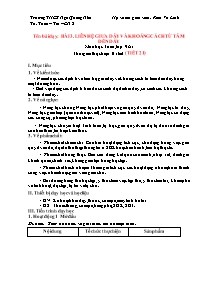 Giáo án Toán 9 - Tuần 11 - Năm học 2023-2024 