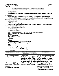 Giáo án Toán 9 - Tuần 12 - Năm học 2019-2020