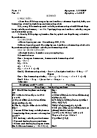 Giáo án Toán 9 - Tuần 13 - Năm học 2019-2020