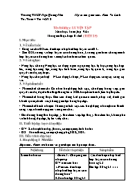 Giáo án Toán 9 - Tuần 13 - Năm học 2023-2024 