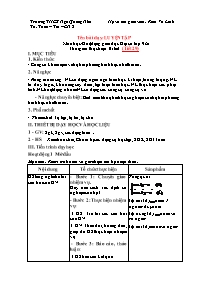 Giáo án Toán 9 - Tuần 15 - Năm học 2023-2024