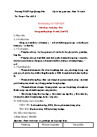 Giáo án Toán 9 - Tuần 20 - Năm học 2023-2024 