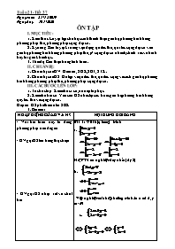 Giáo án Toán 9 - Tuần 21 - Năm học 2019-2020