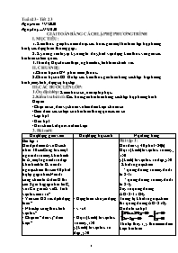 Giáo án Toán 9 - Tuần 23 - Năm học 2019-2020