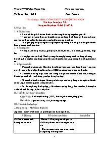 Giáo án Toán 9 - Tuần 27 - Năm học 2023-2024 
