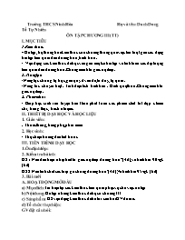 Giáo án Toán 9 - Tuần 27: Ôn tập chương III (