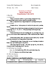 Giáo án Toán 9 - Tuần 30 - Năm học 2023-2024 