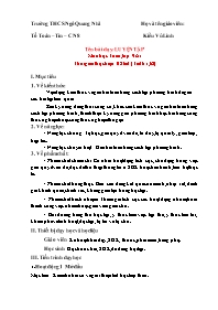 Giáo án Toán 9 - Tuần 31 - Năm học 2023-2024 