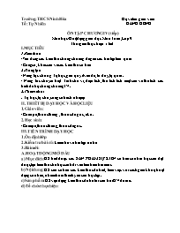 Giáo án Toán 9 - Tuần 32: Ôn tập chương IV (T