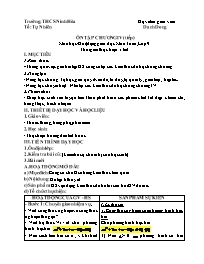Giáo án Toán 9 - Tuần 33 - Năm học 2021-2022