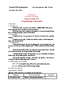 Giáo án Toán 9 - Tuần 35 - Năm học 2023-2024 