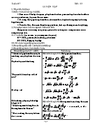 Giáo án Toán 9 - Tuần 7 - Năm học 2021-2022