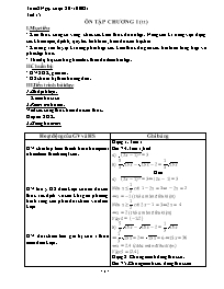 Giáo án Toán 9 - Tuần 8 - Năm học 2021-2022