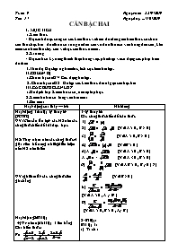 Giáo án Toán 9 - Tuần 9 - Năm học 2019-2020