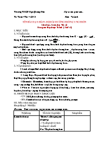 Giáo án Toán Lớp 9 - Tuần 27 - Năm học 2023-2