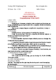 Giáo án Toán Lớp 9 - Tuần 34 - Năm học 2023-2