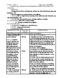 Giáo án Tự chọn môn Ngữ văn 9 - Tuần 8, Tiết 