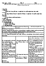 Giáo án Tự chọn Ngữ văn 9 - Tiết 19: Rèn kĩ n