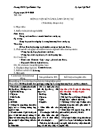 Giáo án Tự chọn Ngữ văn 9 - Tiết 4: Rèn kĩ nă