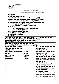 Giáo án Tự chọn Ngữ văn 9 - Tiết 7: Rèn luyện