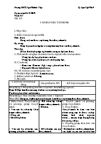 Giáo án Tự chọn Ngữ văn 9 - Tuần 1, Tiết 1: V