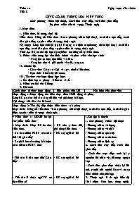 Giáo án Tự chọn Ngữ văn 9 - Tuần 10, Tiết 8: