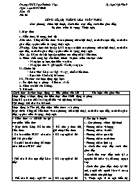 Giáo án Tự chọn Ngữ văn 9 - Tuần 10, Tiết 8: 