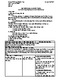 Giáo án Tự chọn Ngữ văn 9 - Tuần 12, Tiết 10: