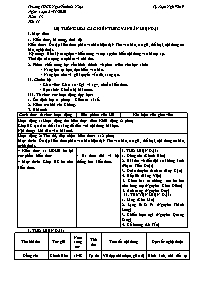 Giáo án Tự chọn Ngữ văn 9 - Tuần 13, Tiết 11: