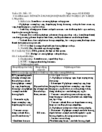 Giáo án Tự chọn Ngữ văn 9 - Tuần 19, Tiết 13: