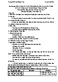Giáo án Tự chọn Ngữ văn 9 - Tuần 22, Bài: Rèn