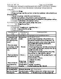 Giáo án Tự chọn Ngữ văn 9 - Tuần 24, Tiết 18: