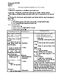 Giáo án Tự chọn Ngữ văn 9 - Tuần 4, Tiết 4: Ô