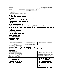 Giáo án Tự chọn Ngữ văn 9 - Tuần 6, Tiết 4: T