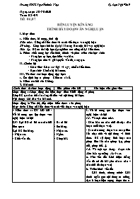Giáo án Tự chọn Ngữ văn 9 - Tuần 8+9, Tiết 6+