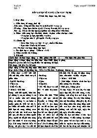 Giáo án Tự chọn Ngữ văn 9 - Tuần 9, Tiết 7: R