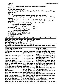 Giáo án Tự chọn Ngữ văn Lớp 9 - Tuần 11, Tiết