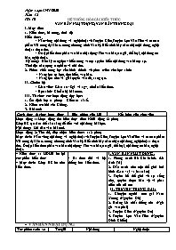 Giáo án Tự chọn Ngữ văn Lớp 9 - Tuần 12, Tiết