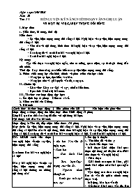 Giáo án Tự chọn Ngữ văn Lớp 9 - Tuần 20, Tiết